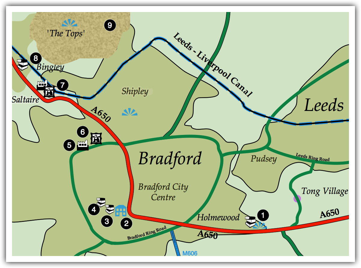 Little Germany Bradford Map